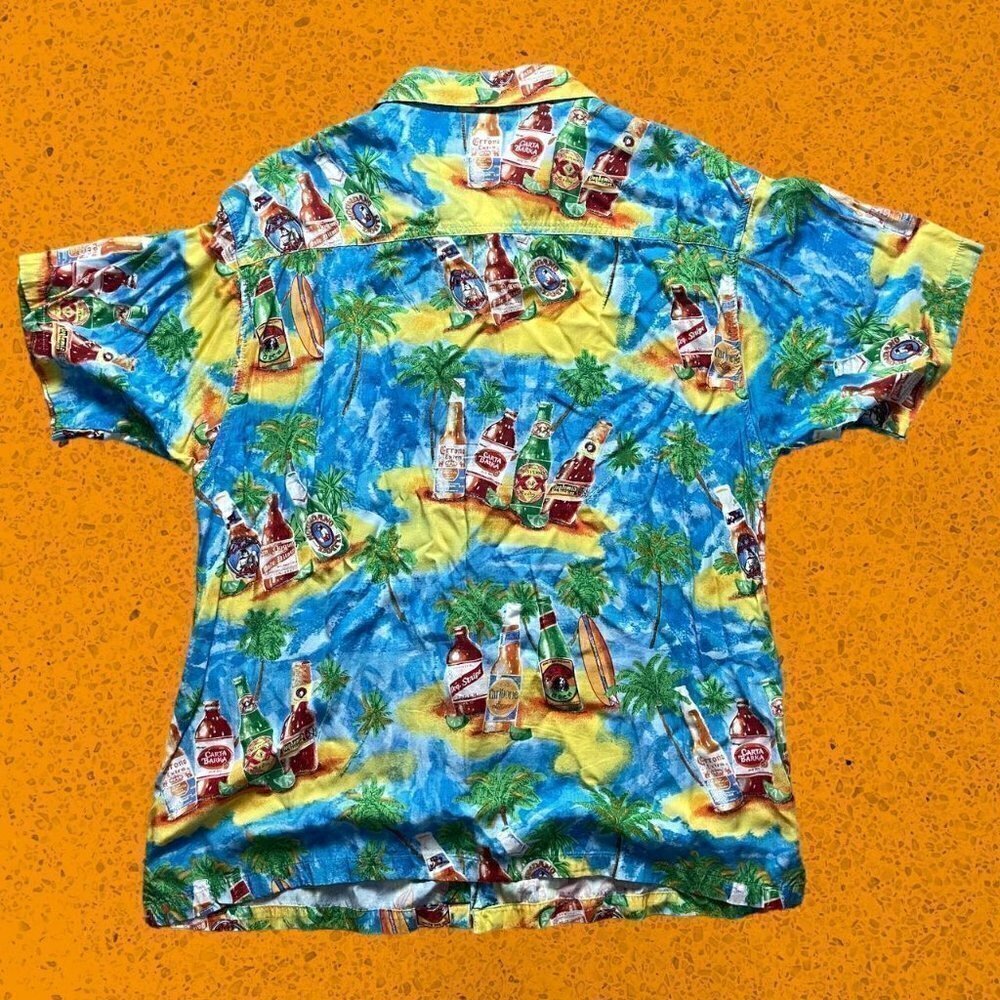 Vintage Hawaiian Big Dogs Aloha Button Shirt - Picture 2 of 5